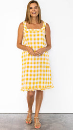 Laylin Dress (Yellow Check)